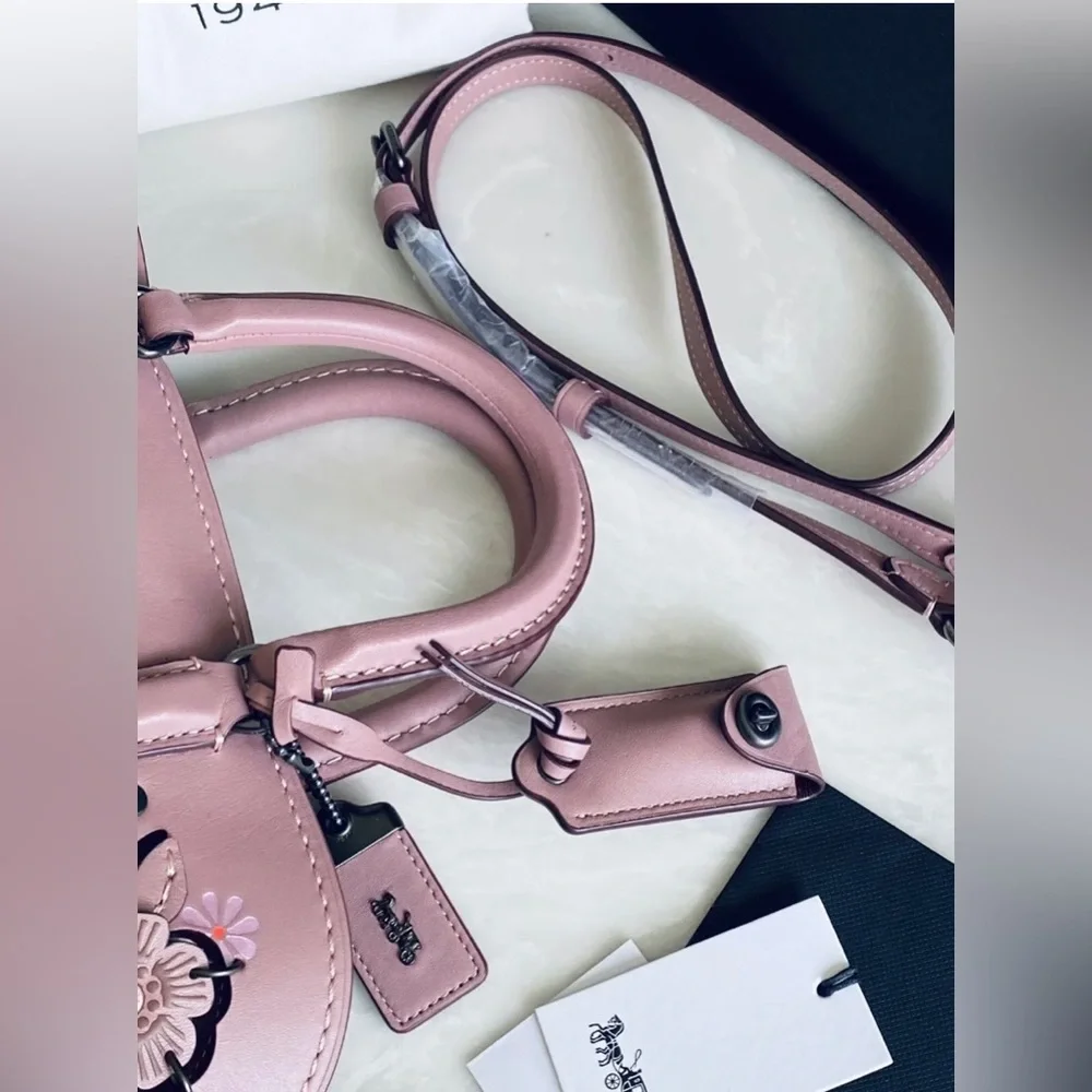 🌸COACH DAKOTAH SATCHEL TEA ROSE in DUSTY ROSE - Picture 15 of 16